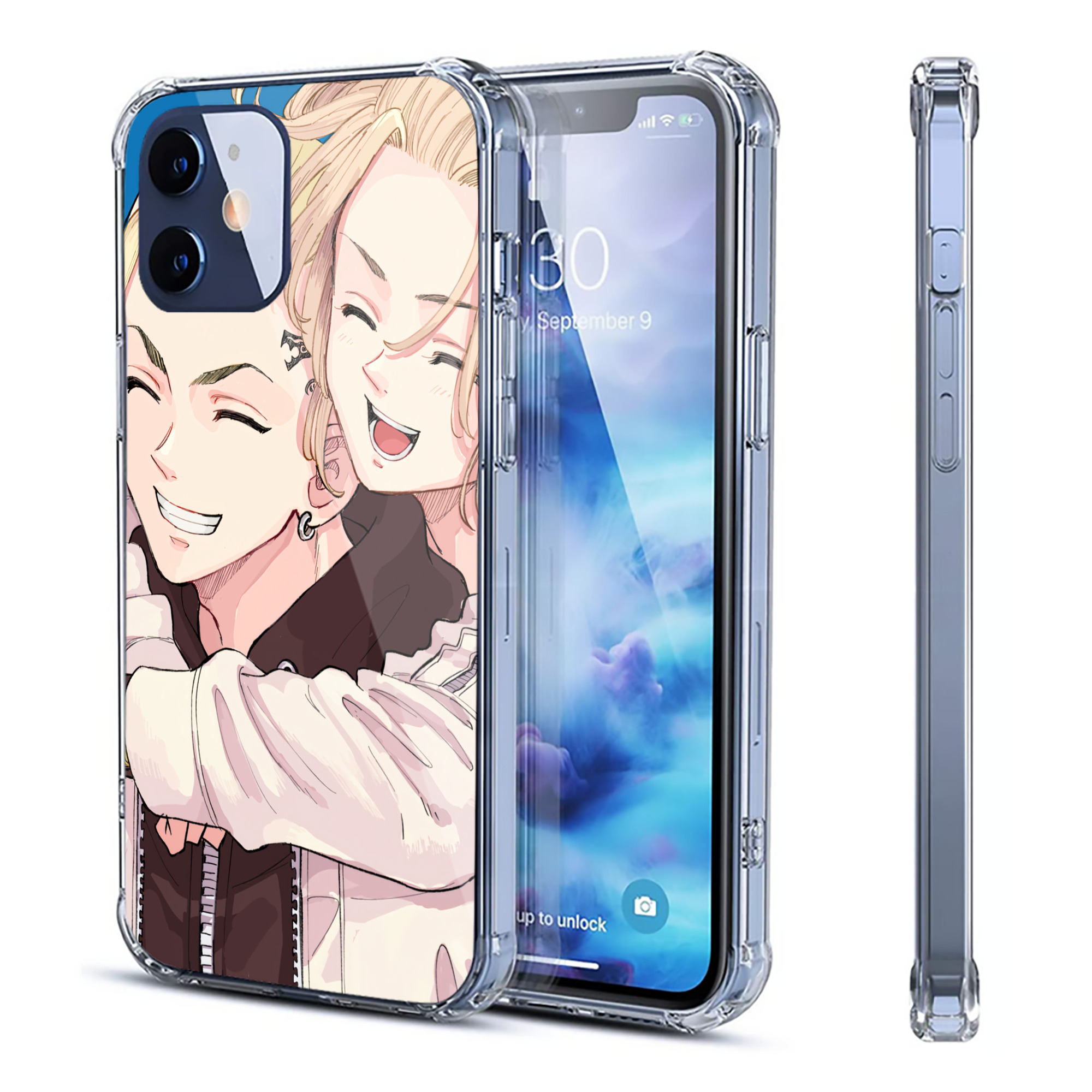 （画像用） 東京リベンジャーズ Tokyo Revengers 【iPhone 12シリーズ対応】透明スマホケース（クリアソフトケース）